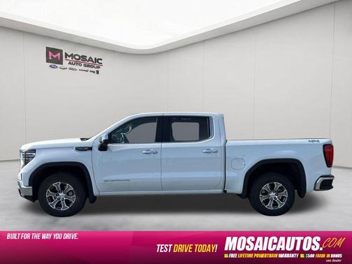 Summit White 2025 GMC Sierra 1500 SLT