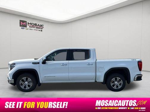 Summit White 2025 GMC Sierra 1500 SLT