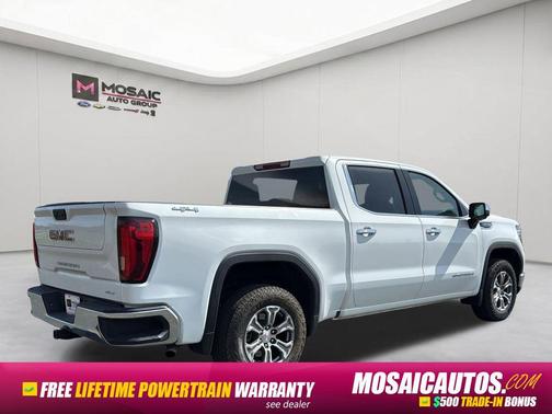 Summit White 2025 GMC Sierra 1500 SLT