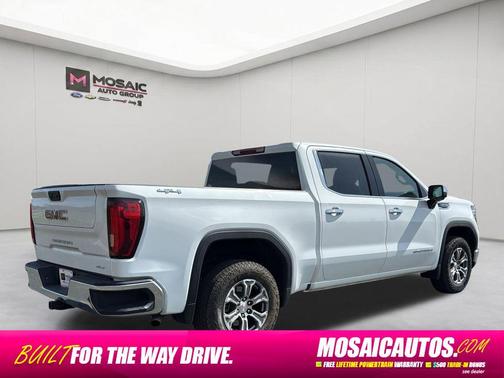 Summit White 2025 GMC Sierra 1500 SLT