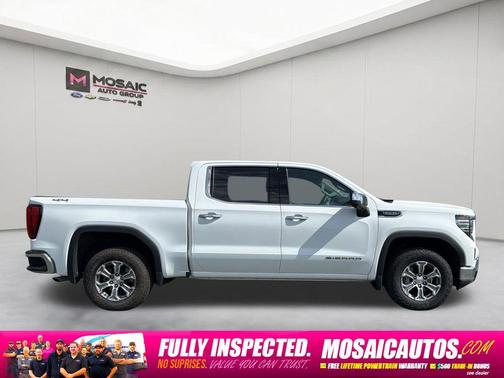 Summit White 2025 GMC Sierra 1500 SLT