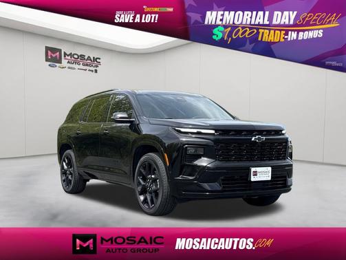 Mosaic Black Metallic 2025 Chevrolet Traverse RS