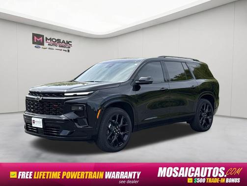 Mosaic Black Metallic 2025 Chevrolet Traverse RS
