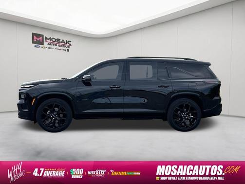 Mosaic Black Metallic 2025 Chevrolet Traverse RS
