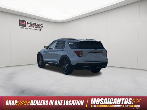 Star White Metallic Tri-Coat 2020 Ford Explorer Platinum