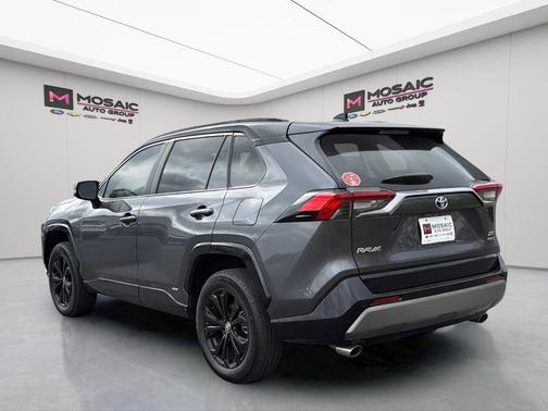Magnetic Gray Metallic/Midnight Black Metallic 2024 Toyota RAV4 Hybrid SE