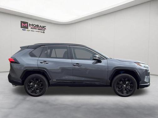 Magnetic Gray Metallic/Midnight Black Metallic 2024 Toyota RAV4 Hybrid SE