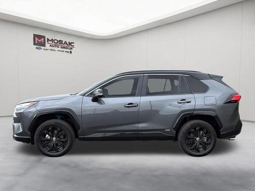 Magnetic Gray Metallic/Midnight Black Metallic 2024 Toyota RAV4 Hybrid SE