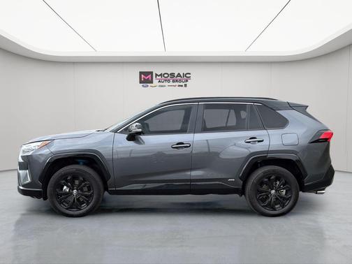 Magnetic Gray Metallic/Midnight Black Metallic 2024 Toyota RAV4 Hybrid SE