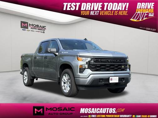 Sterling Gray Metallic 2026 Chevrolet Silverado 1500 Custom
