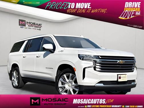 Iridescent Pearl Tricoat 2021 Chevrolet Suburban 4WD High Country