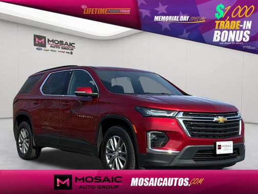 Radiant Red Tintcoat 2023 Chevrolet Traverse LT Cloth
