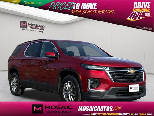 Radiant Red Tintcoat 2023 Chevrolet Traverse LT Cloth