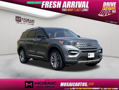 Gray Metallic 2023 Ford Explorer Limited