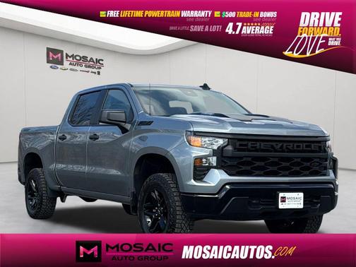 Sterling Gray Metallic 2024 Chevrolet Silverado 1500 Custom Trail Boss