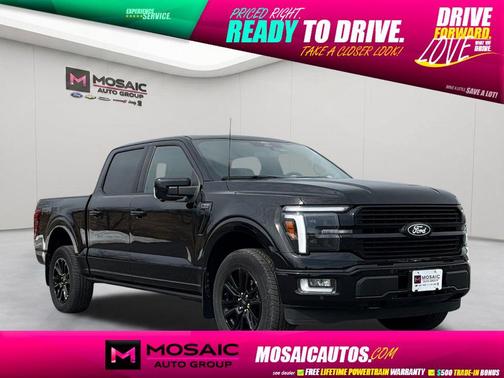 Agate Black Metallic 2025 Ford F-150 Platinum
