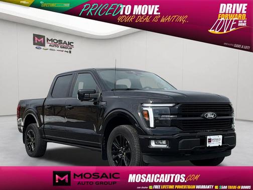 Agate Black Metallic 2025 Ford F-150 Platinum