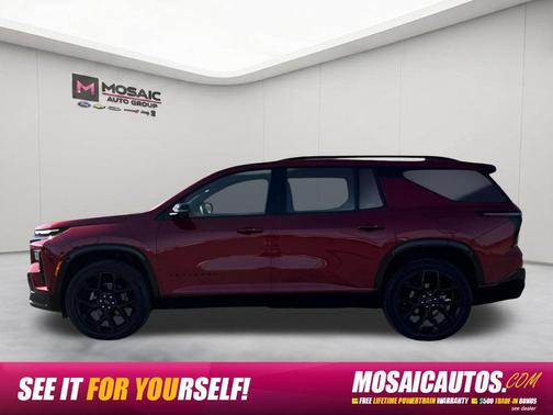 Radiant Red Tintcoat 2025 Chevrolet Traverse RS