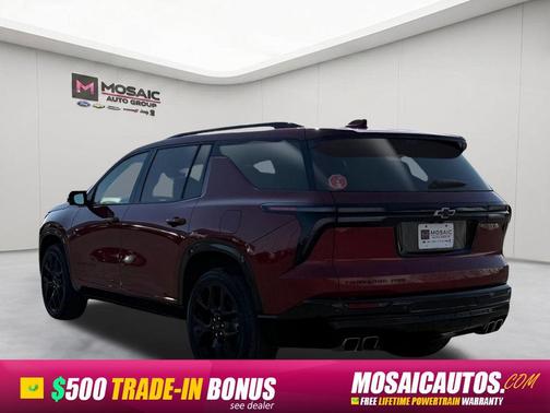 Radiant Red Tintcoat 2025 Chevrolet Traverse RS