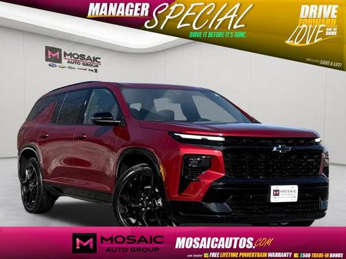 Radiant Red Tintcoat 2025 Chevrolet Traverse RS