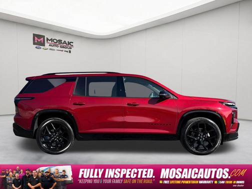 Radiant Red Tintcoat 2025 Chevrolet Traverse RS