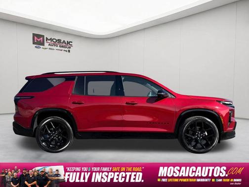 Radiant Red Tintcoat 2025 Chevrolet Traverse RS
