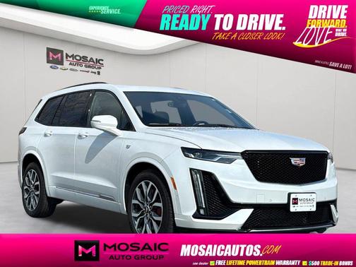 Crystal White Tricoat 2024 Cadillac XT6 Sport AWD