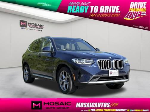 Blue 2022 BMW X3 xDrive30i