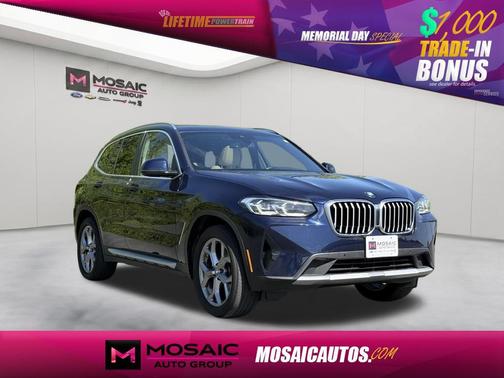Blue 2022 BMW X3 xDrive30i