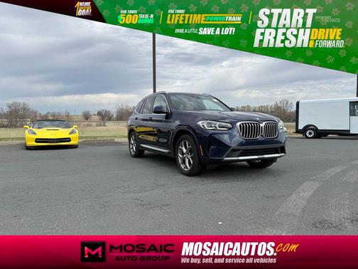 Blue 2022 BMW X3 xDrive30i