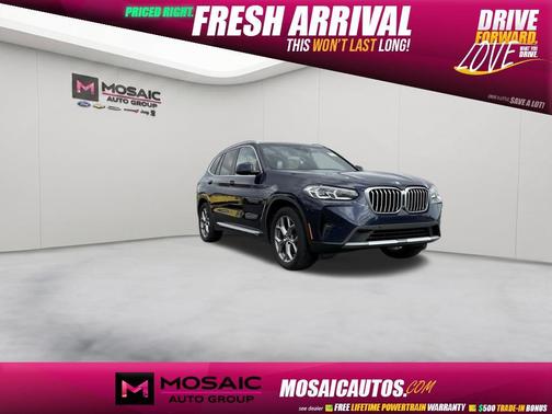 Blue 2022 BMW X3 xDrive30i