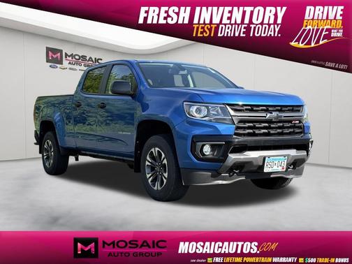 Bright Blue Metallic 2022 Chevrolet Colorado Z71
