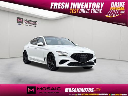 Verbier White 2023 Genesis G70 3.3T AWD