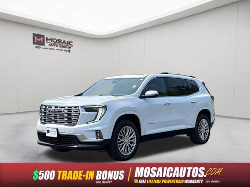 White 2026 GMC Acadia Denali