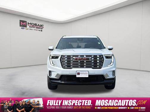 White 2026 GMC Acadia Denali