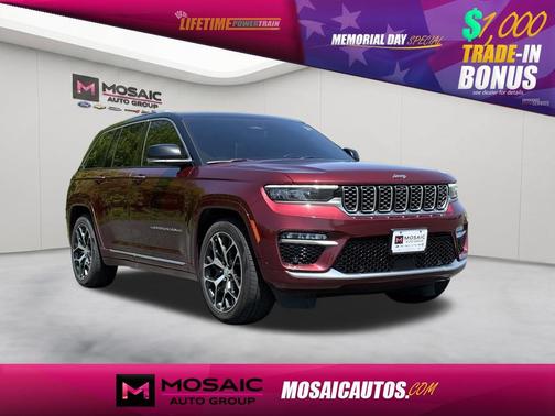Velvet Red Pearlcoat 2022 Jeep Grand Cherokee Summit