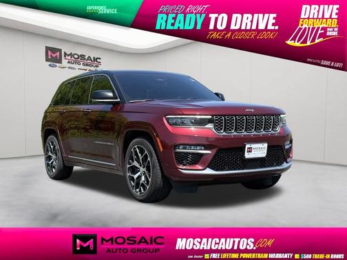 Velvet Red Pearlcoat 2022 Jeep Grand Cherokee Summit