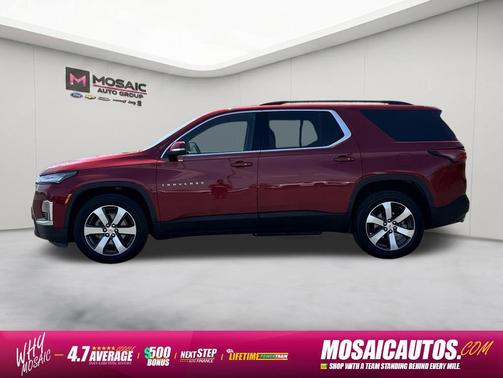 Radiant Red Tintcoat 2023 Chevrolet Traverse LT Leather