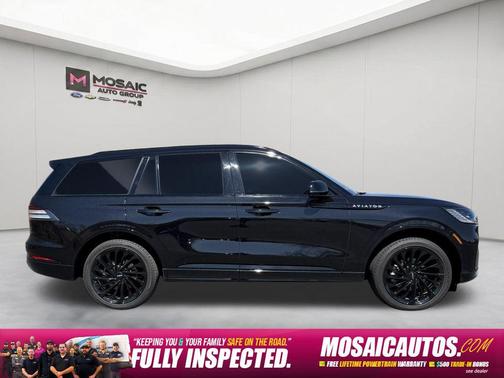 Infinite Black Metallic Clearcoat 2025 Lincoln Aviator Reserve AWD