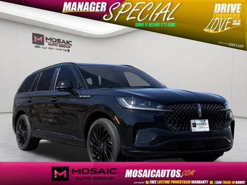 Infinite Black Metallic Clearcoat 2025 Lincoln Aviator Reserve AWD