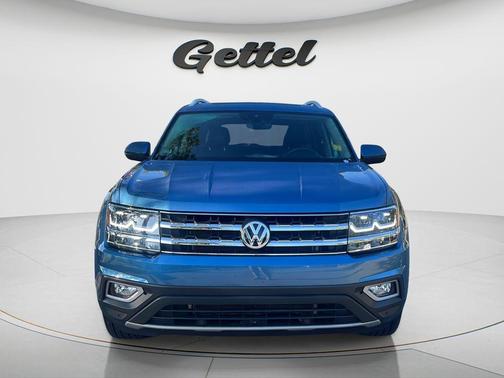 Blue 2019 Volkswagen Atlas 3.6L SEL Premium