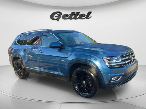 Pacific Blue 2019 Volkswagen Atlas 3.6L SEL Premium
