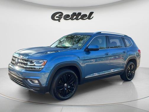 Pacific Blue 2019 Volkswagen Atlas 3.6L SEL Premium