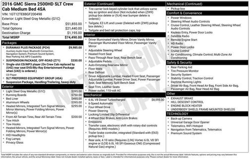 2016 GMC Sierra 2500 SLT