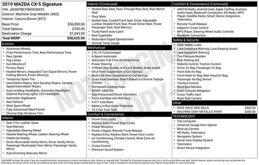 2019 Mazda CX-5 Signature