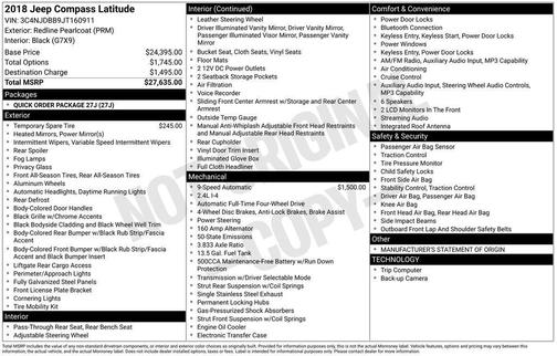 2018 Jeep Compass Latitude