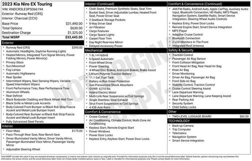 2023 Kia Niro EX Touring