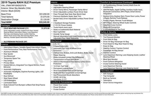 2019 Toyota RAV4 XLE Premium