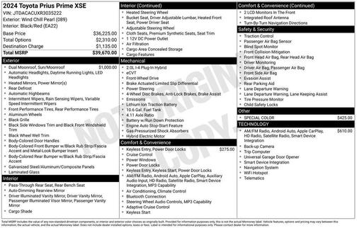 Pearl 2024 Toyota Prius Prime XSE