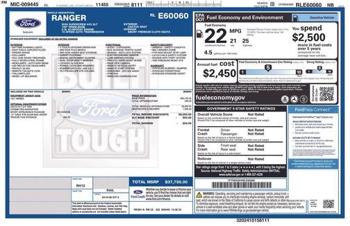 Cactus Grey 2024 Ford Ranger XLT